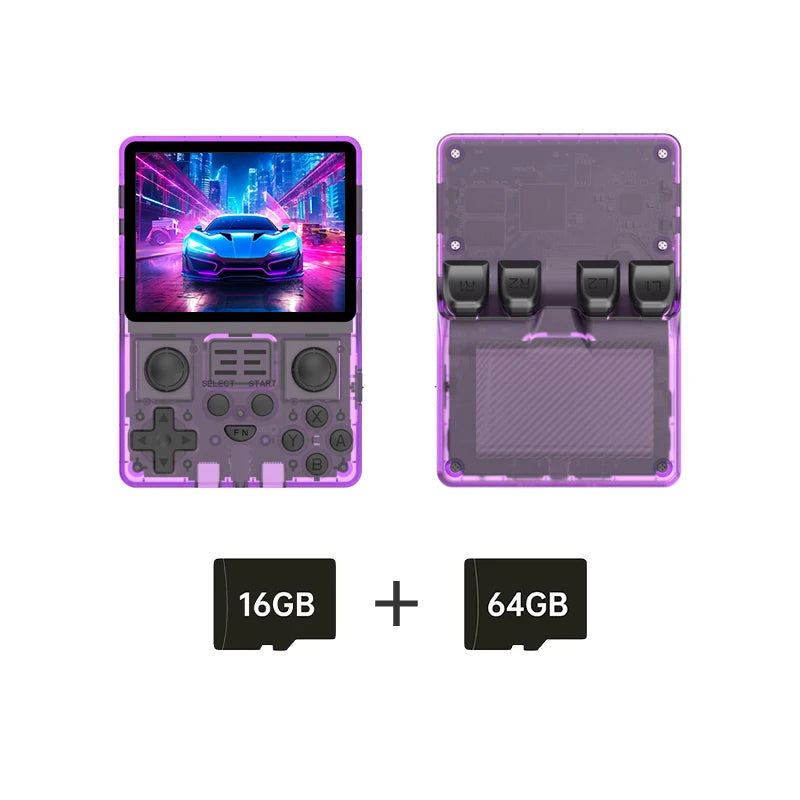 NEW RGB20S Transparent Handheld Game Console 3.5 Inch 640*480 IPS Screen Arkos Opendinglinux Gaming Children'S Gifts
