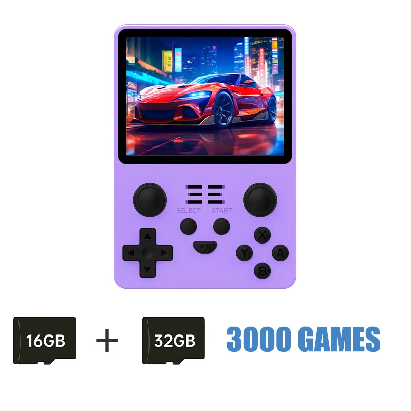 NEW RGB20S Transparent Handheld Game Console 3.5 Inch 640*480 IPS Screen Arkos Opendinglinux Gaming Children'S Gifts