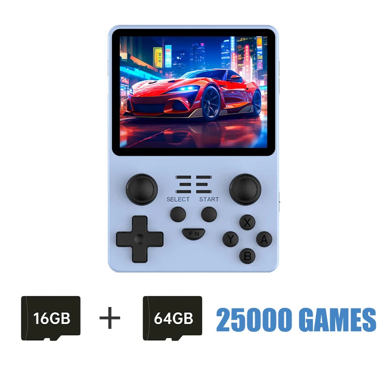 NEW RGB20S Transparent Handheld Game Console 3.5 Inch 640*480 IPS Screen Arkos Opendinglinux Gaming Children'S Gifts