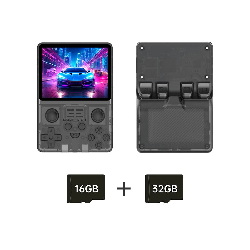 NEW RGB20S Transparent Handheld Game Console 3.5 Inch 640*480 IPS Screen Arkos Opendinglinux Gaming Children'S Gifts