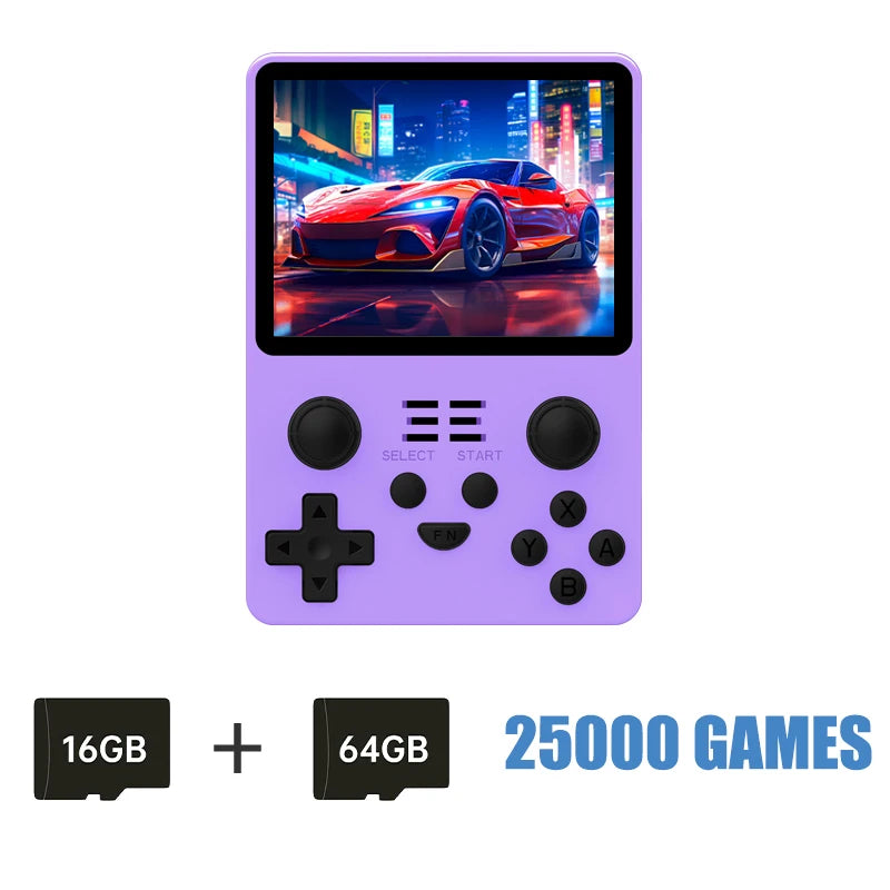 NEW RGB20S Transparent Handheld Game Console 3.5 Inch 640*480 IPS Screen Arkos Opendinglinux Gaming Children'S Gifts