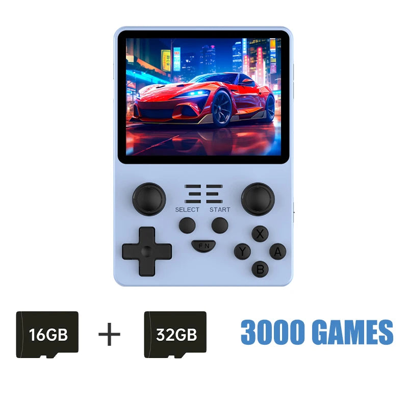 NEW RGB20S Transparent Handheld Game Console 3.5 Inch 640*480 IPS Screen Arkos Opendinglinux Gaming Children'S Gifts