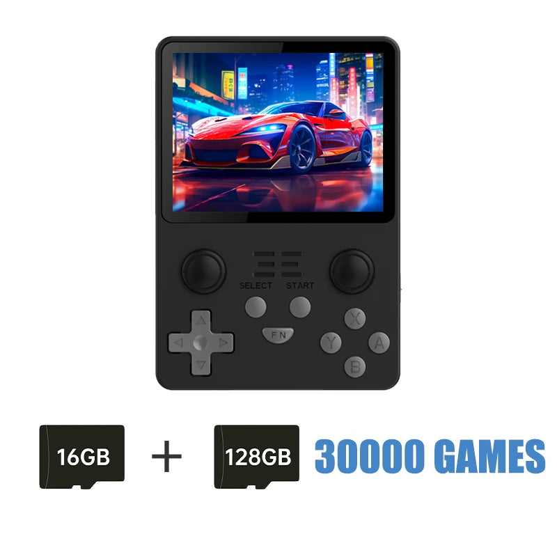 NEW RGB20S Transparent Handheld Game Console 3.5 Inch 640*480 IPS Screen Arkos Opendinglinux Gaming Children'S Gifts